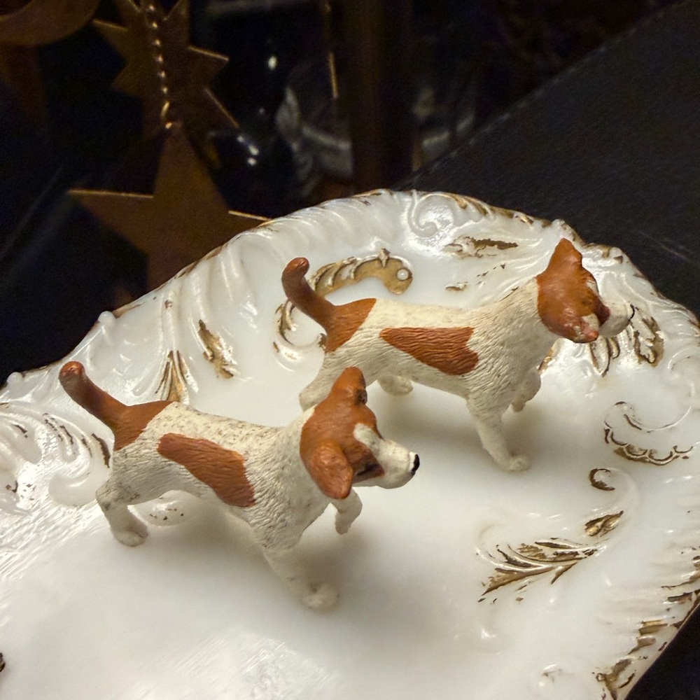 Vintage pair schleich dog figurines - Picture 2 of 4